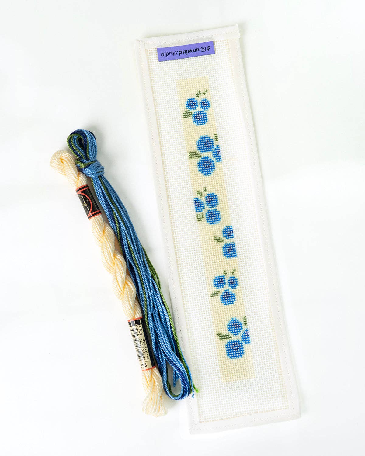 Blueberries Key Fob Needlepoint Kit