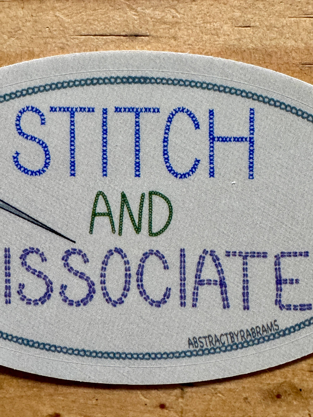 Stitch and Dissociate Sticker - Cross Stitch Sticker