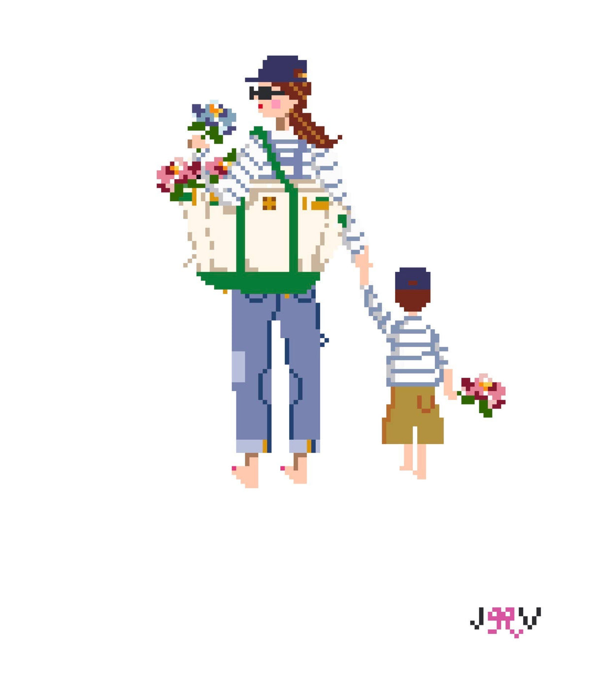 Mother & Child Needlepoint Canvases