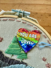 Rainbow You Are Loved Needle Minder