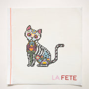 'Día de los Muertos' Cat Hand Painted Needlepoint Canvas