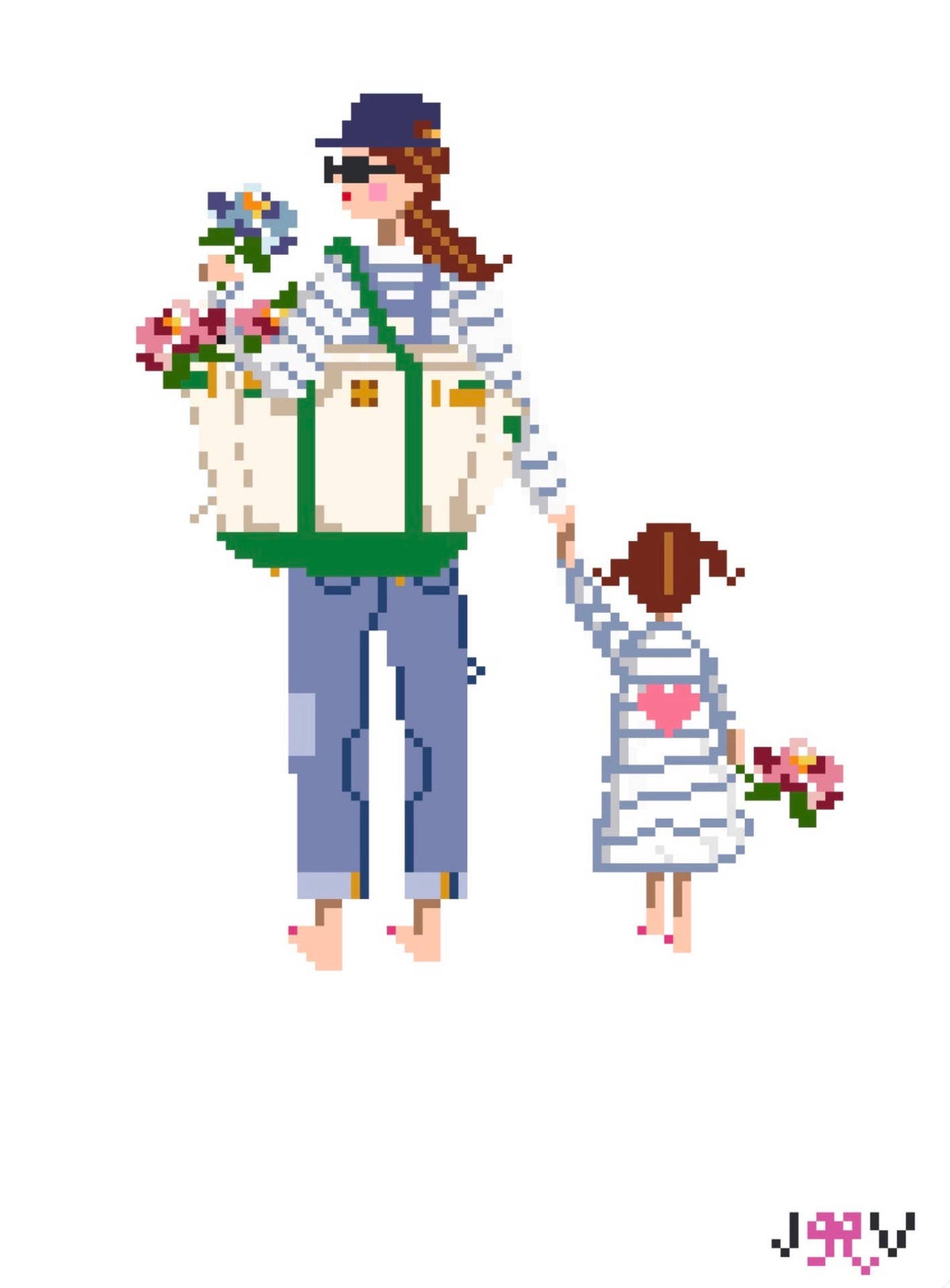 Mother & Child Needlepoint Canvases