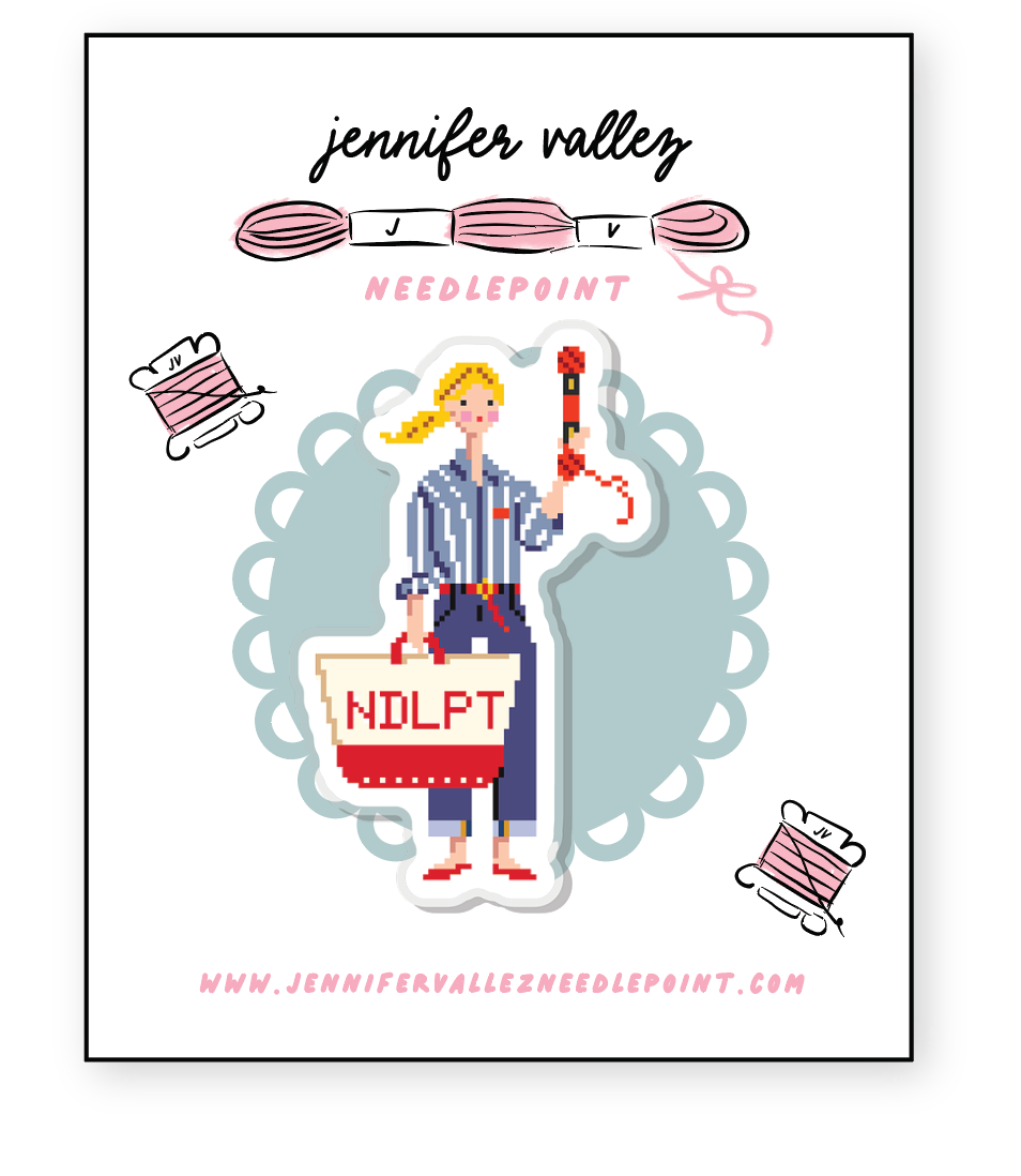 Needlepoint Girl Needleminder