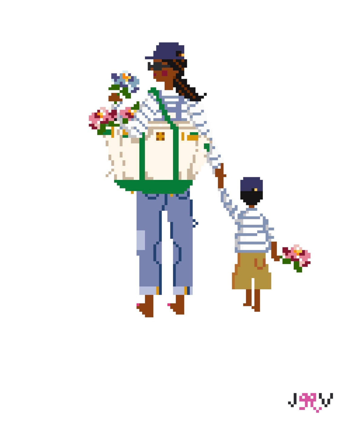 Mother & Child Needlepoint Canvases