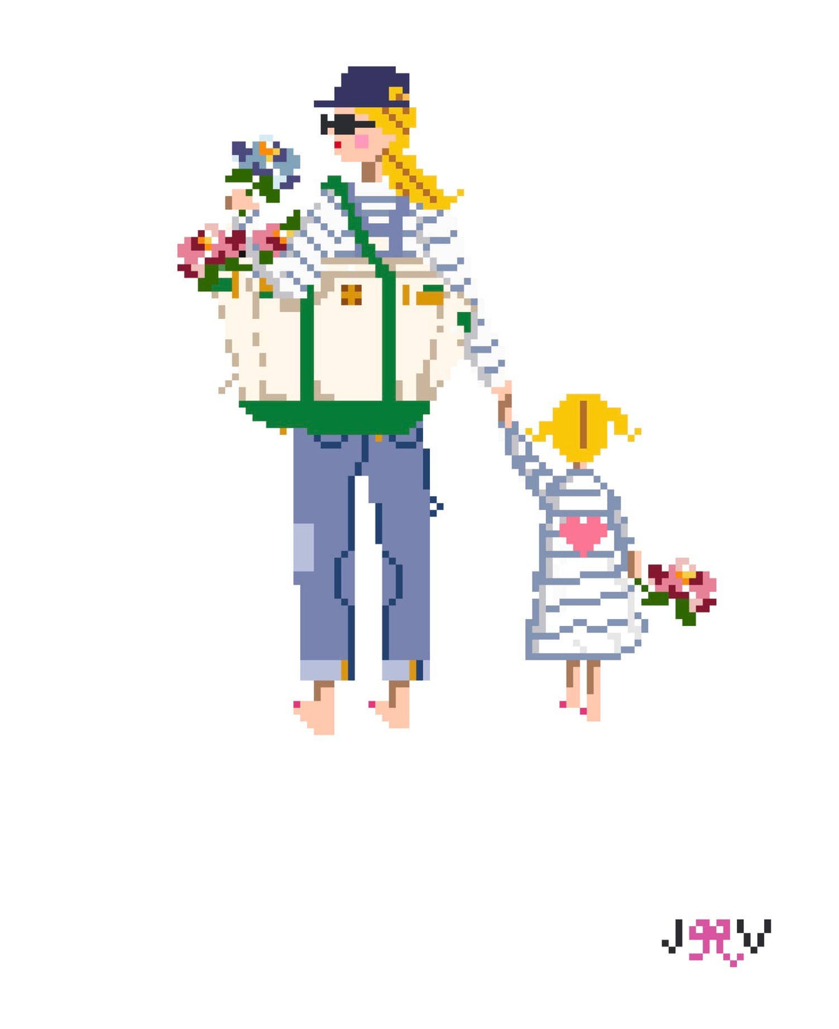 Mother & Child Needlepoint Canvases