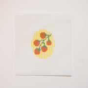 Tomato Charm Hand Painted Needlepoint Canvas