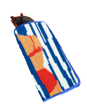 Marinière Needlepoint Sunglasses Case Kit