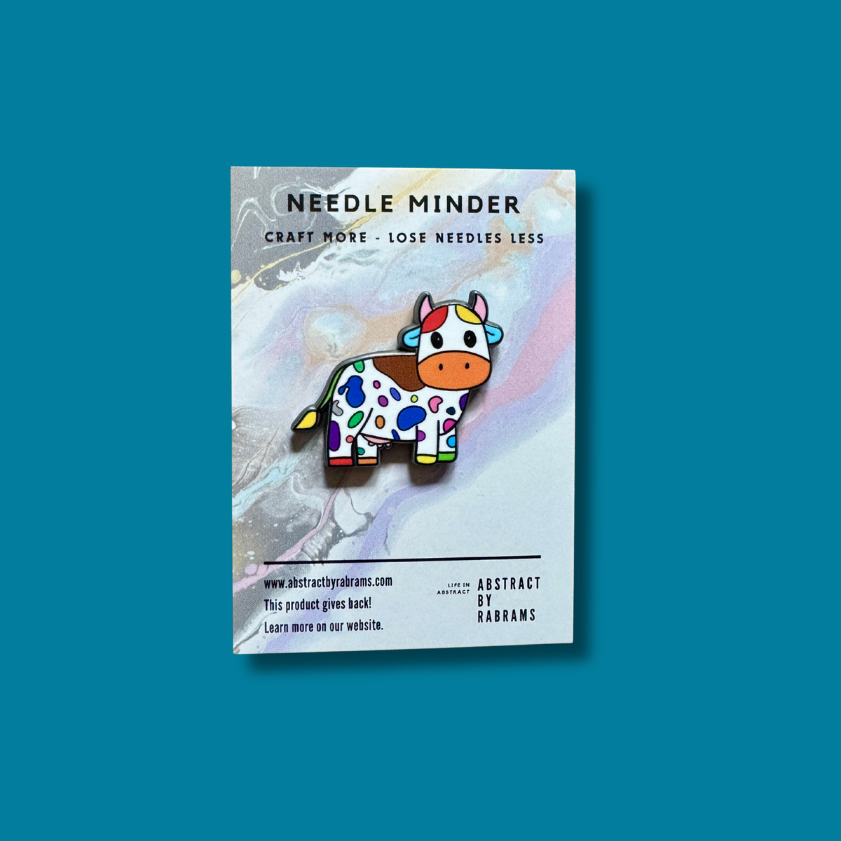 Rainbow Cow Needle Minder