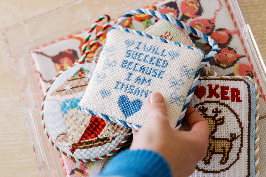 Needlepoint finishing explained in an article for resources for beginners.