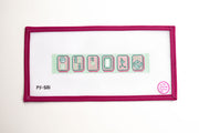 Mahjong Key Fob: Pink + Green (Trunk Show)