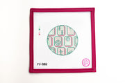 Mahjong Tiles Round: Pink + Green (Trunk Show)