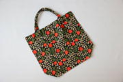 Jumbo Slouchy Denim Tote, STRAWBERRY