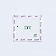 Mini needlepoint design with 13.1 design for half marathon
