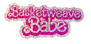 Basketweave Babe Sticker