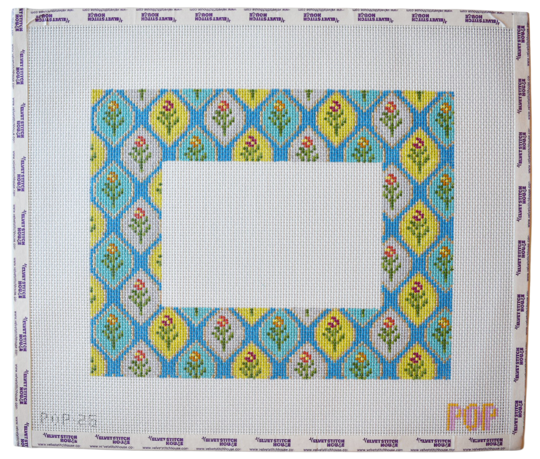 Blue Floral Frame