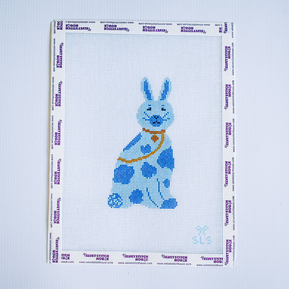 Chinoiserie Bunny Blue on Blue
