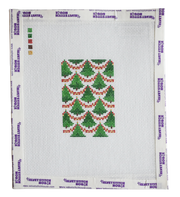 Bargello Christmas Tree Bag Tag