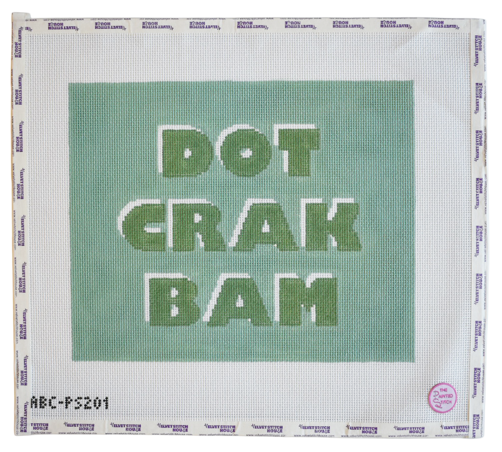 Dot Crak Bam Mahjong Tile Pouch Green