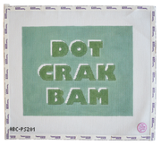 Dot Crak Bam Mahjong Tile Pouch Green