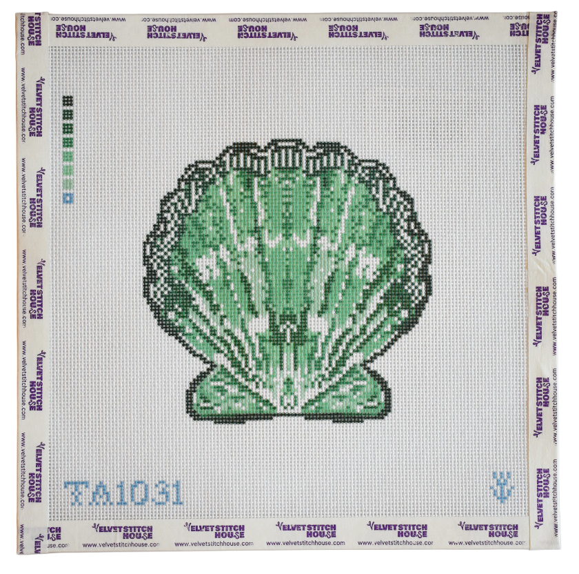 Scallop Ornament - Green