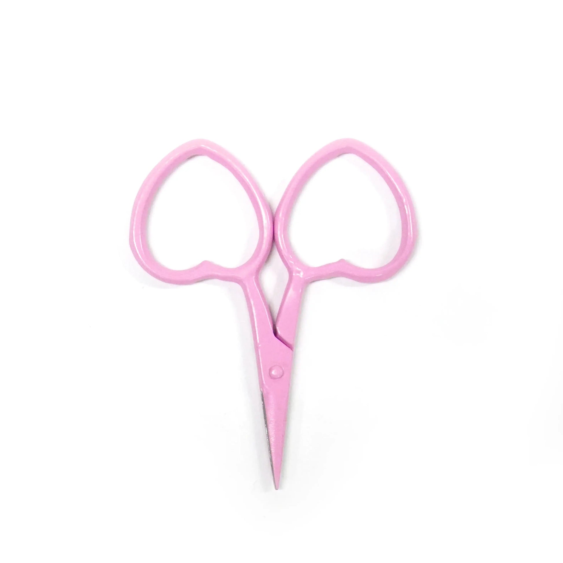 Pink  Mini embroidery scissors on a white background