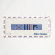 Needlepoint design on fabric with 'Frances Mary' branding