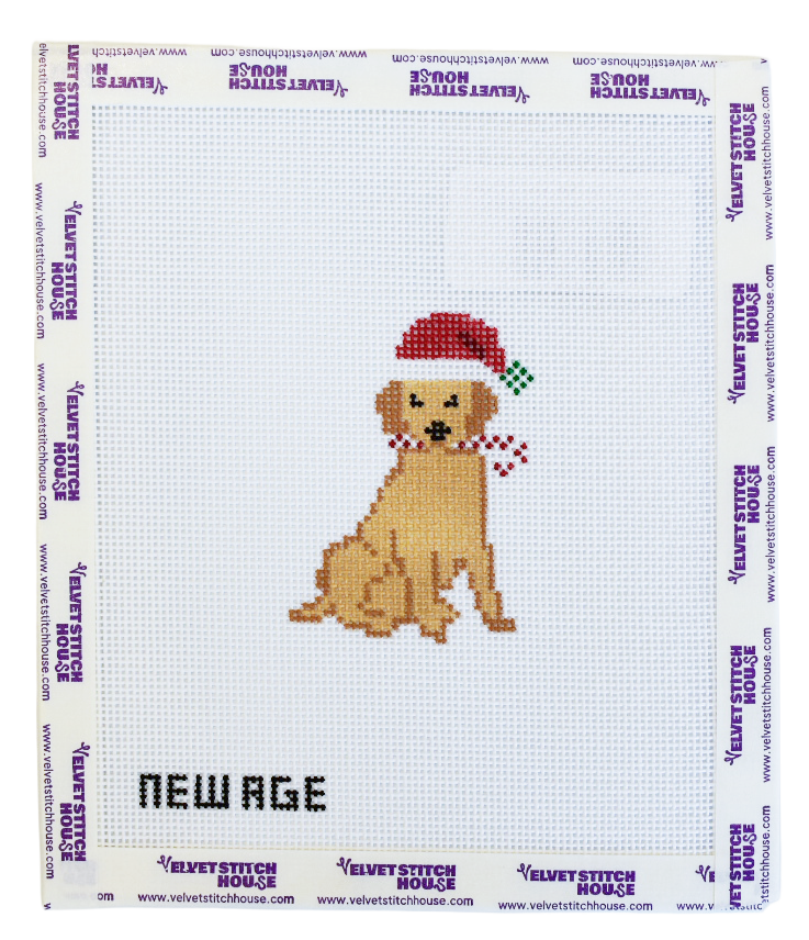 Christmas Golden Retriever Canvas