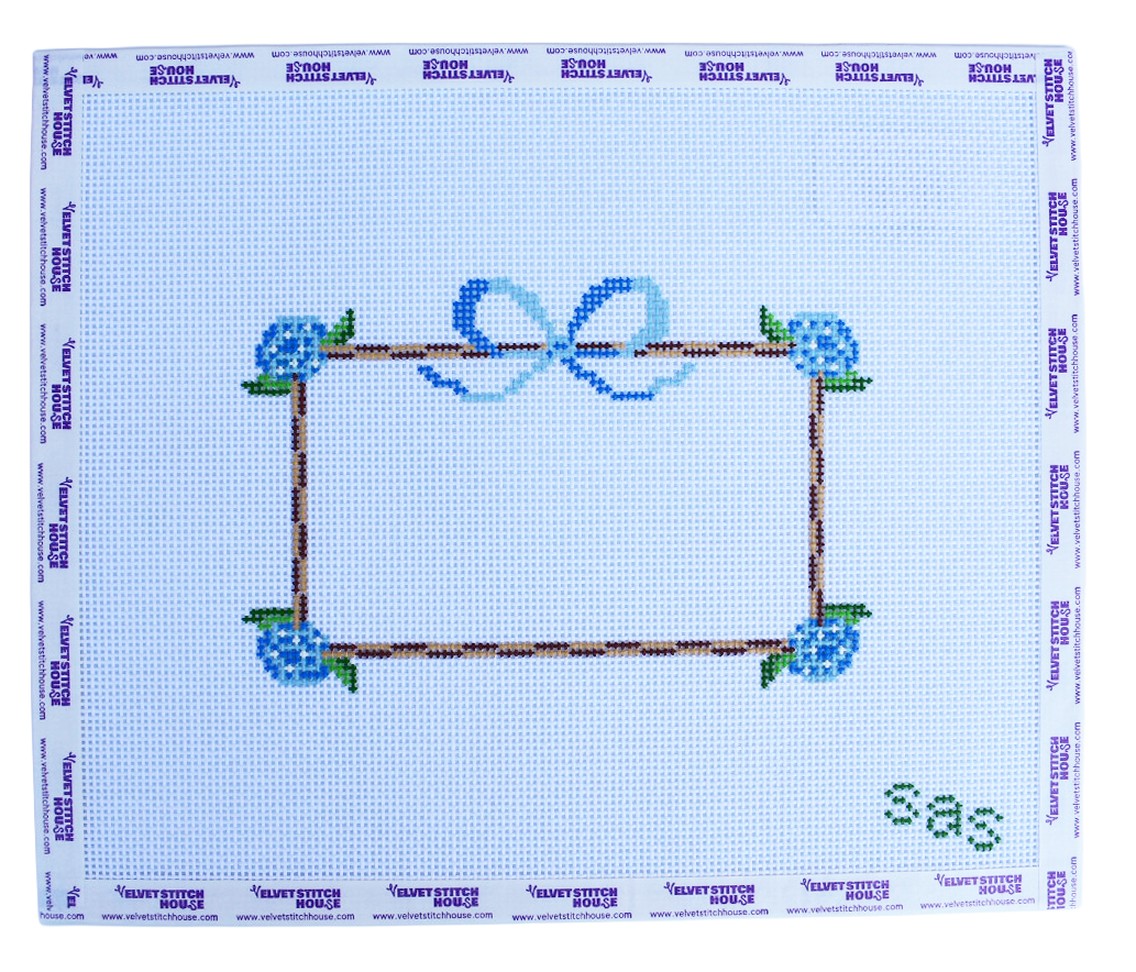 Hydrangea Frame - Blue