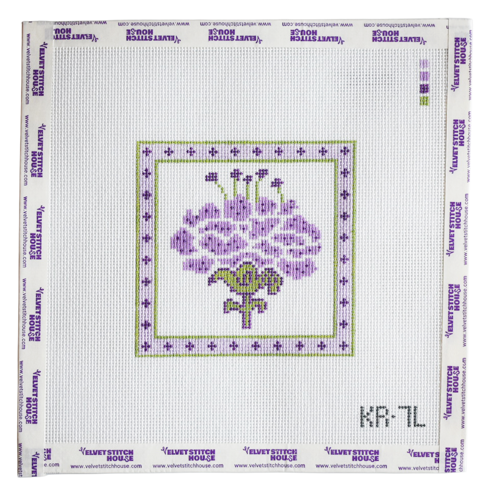 Lavendar Peony Coaster