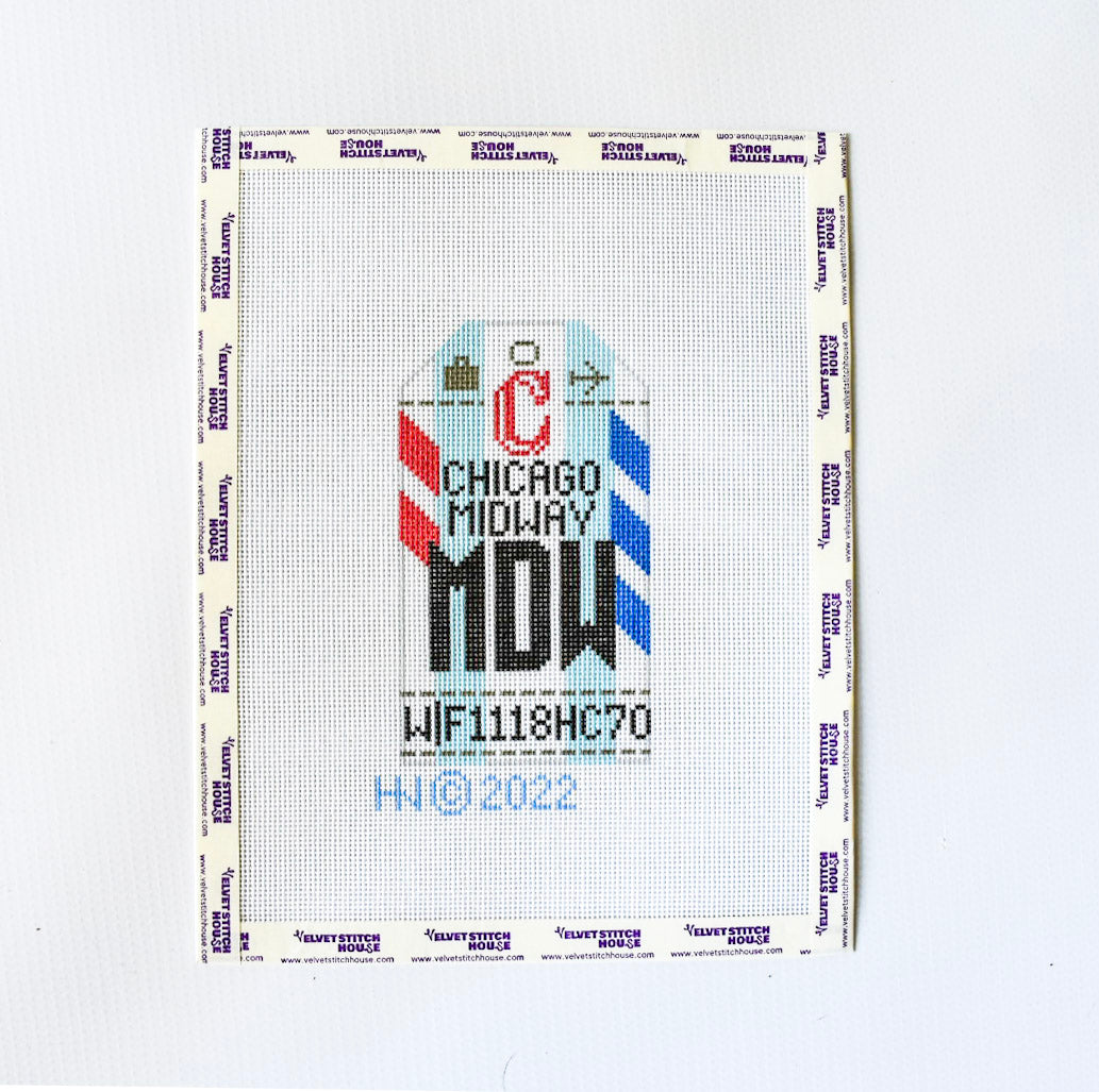 Midway Retro Travel Tag