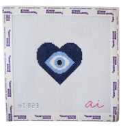 Navy Heart Evil Eye