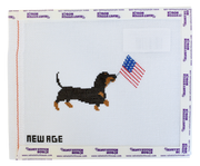 Patriotic Dachshund Needlepoint Canvas