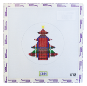 Plaid Christmas Tree Ornament