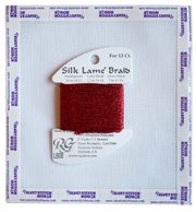 Silk Lamé Braid #13 LB08 Red