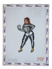 Skeleton Woman Canvas - Halloween Ladies Series