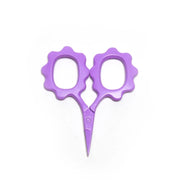 Mini Purple scissors on a white background