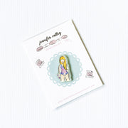 Needleminder magnet with a design of Taylor Swift illustration