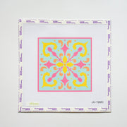 Pink and Teal 6 x 6