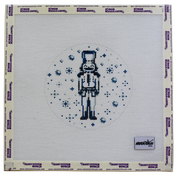 Toile Blue and White Nutcracker