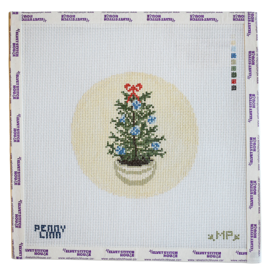 Vintage Blue Christmas Tree