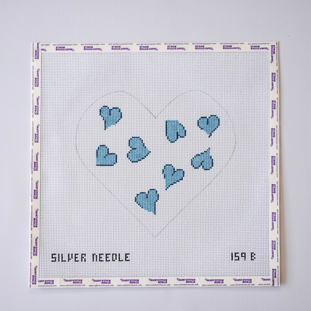 Blue Heart Pillow