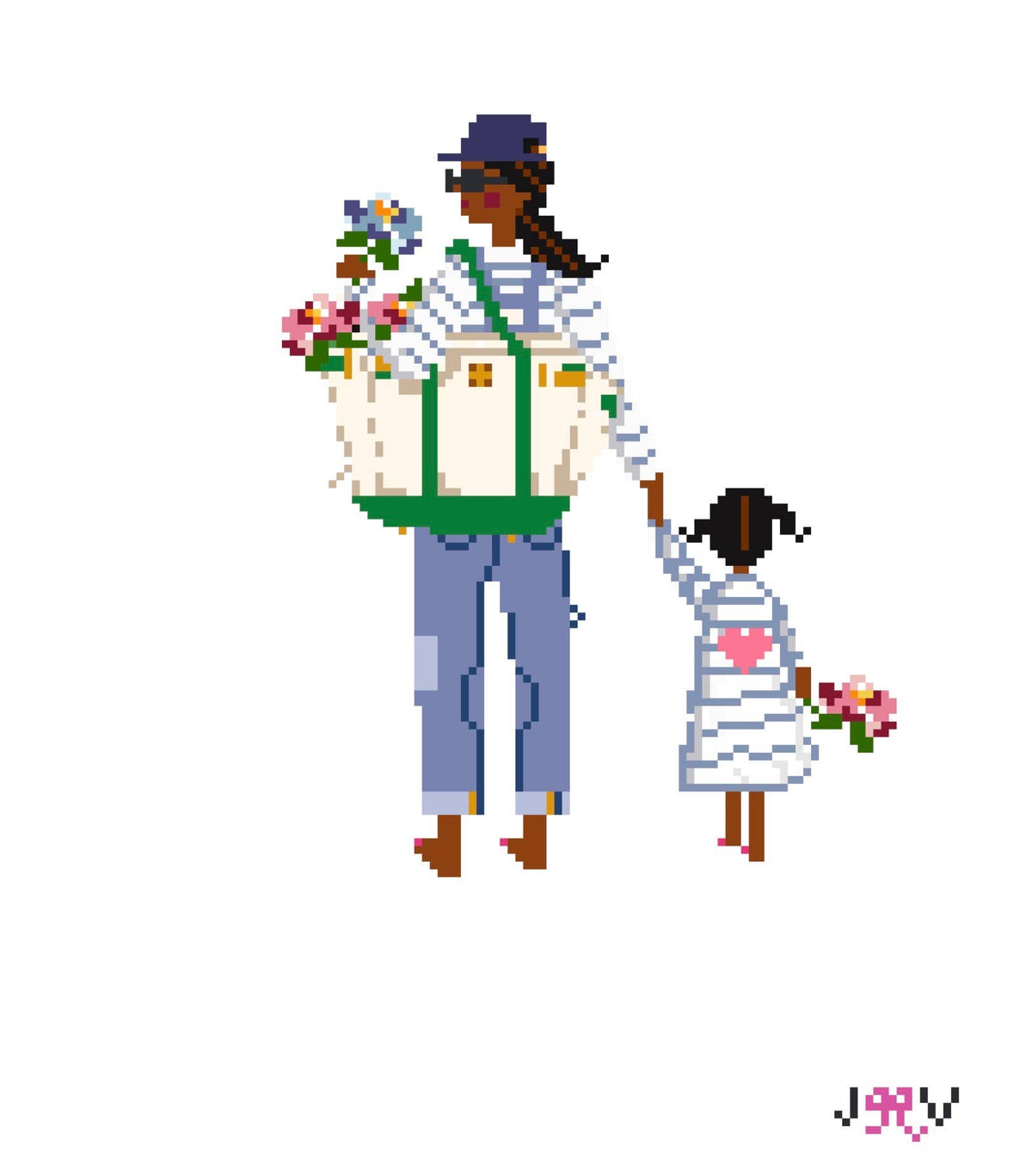 Mother & Child Needlepoint Canvases
