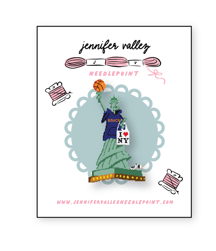 Lady Liberty New York Knicks Needleminders