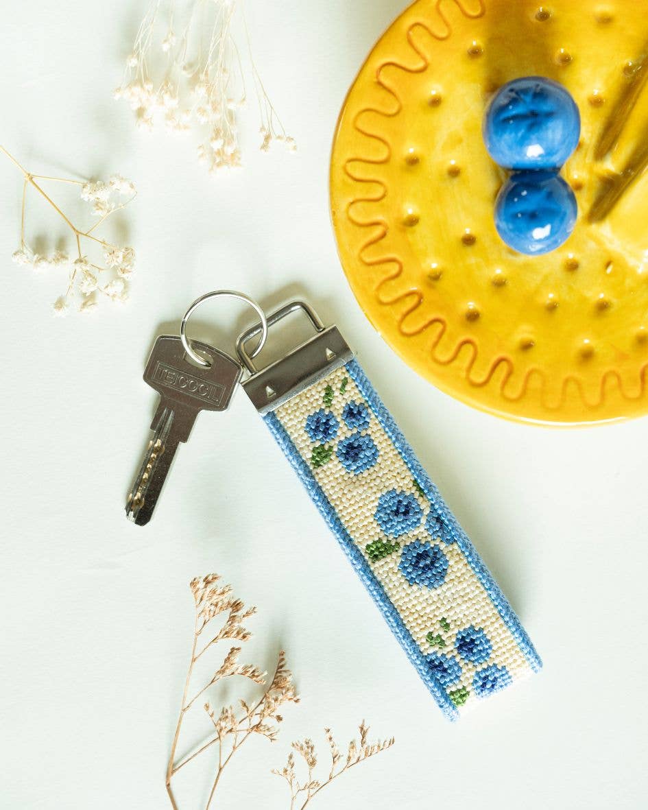Blueberries Key Fob Needlepoint Kit
