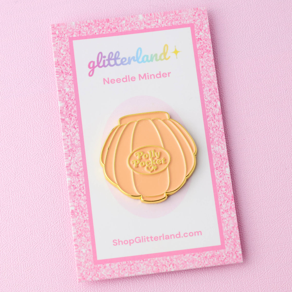 Shell Pocket Doll Compact Needle Minder Magnet