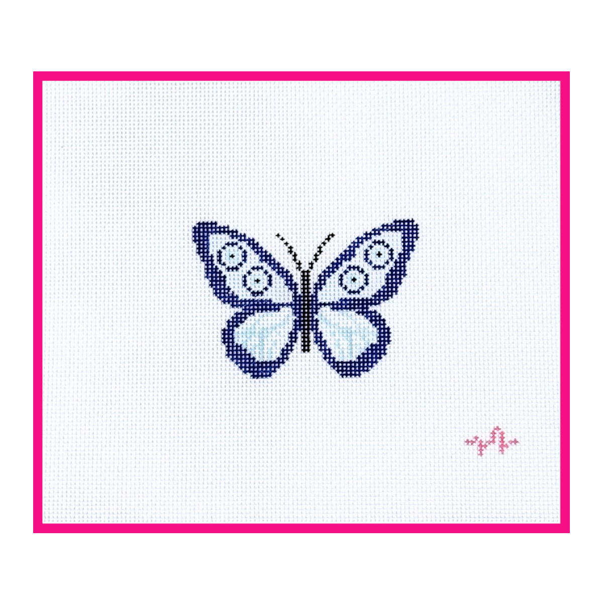 Evil Eye Butterfly Needlepoint Canvas
