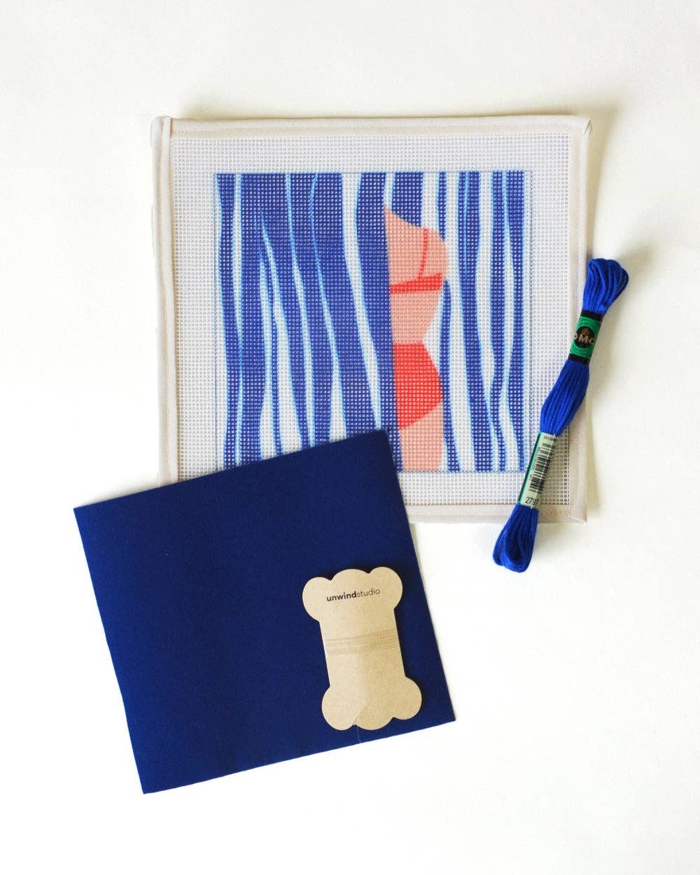 Marinière Needlepoint Sunglasses Case Kit